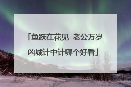 鱼跃在花见 老公万岁 凶城计中计哪个好看