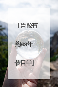 鲁豫有约08年节目单