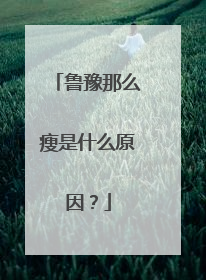 鲁豫那么瘦是什么原因？