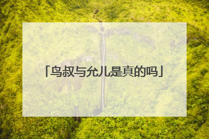 鸟叔与允儿是真的吗