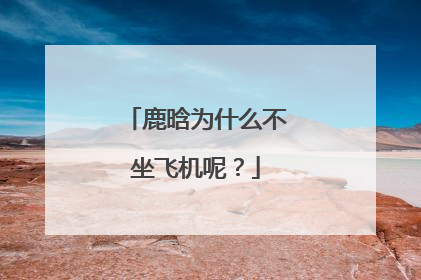 鹿晗为什么不坐飞机呢？