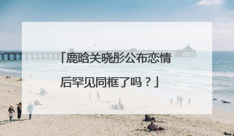 鹿晗关晓彤公布恋情后罕见同框了吗？