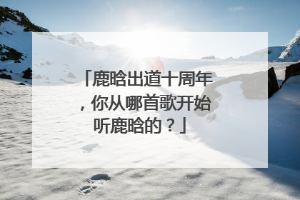 鹿晗出道十周年,你从哪首歌开始听鹿晗的?
