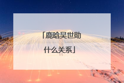 鹿晗吴世勋 什么关系