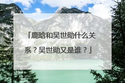 鹿晗和吴世勋什么关系？吴世勋又是谁？