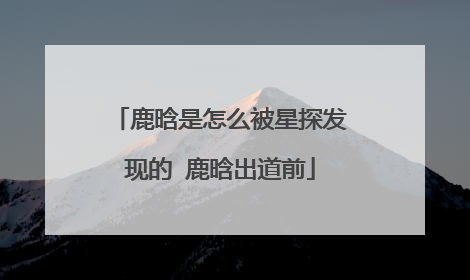 鹿晗是怎么被星探发现的 鹿晗出道前