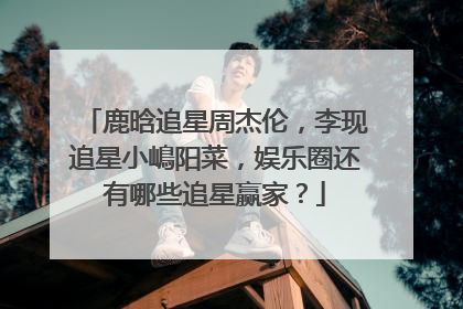 鹿晗追星周杰伦，李现追星小嶋阳菜，娱乐圈还有哪些追星赢家？