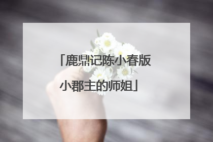 鹿鼎记陈小春版小郡主的师姐