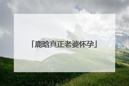 鹿晗真正老婆怀孕