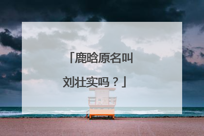鹿晗原名叫刘壮实吗？