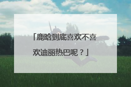 鹿晗到底喜欢不喜欢迪丽热巴呢？