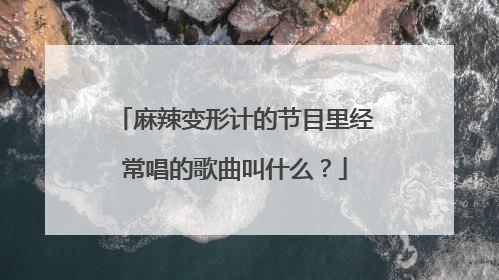 麻辣变形计的节目里经常唱的歌曲叫什么？