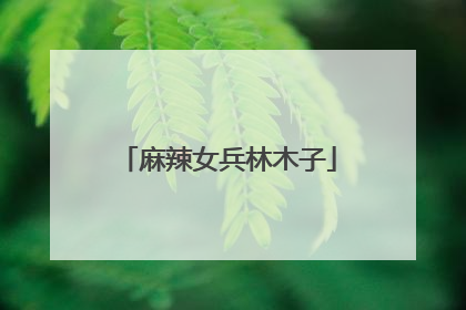 麻辣女兵林木子