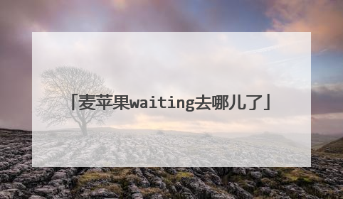 麦苹果waiting去哪儿了