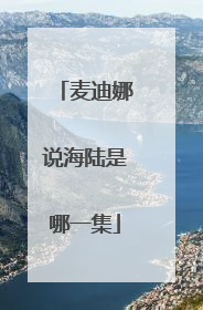 麦迪娜说海陆是哪一集