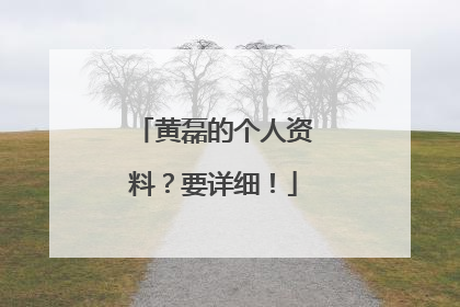 黄磊的个人资料?要详细!