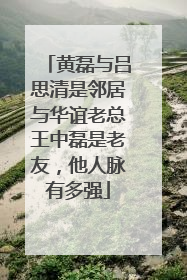 黄磊与吕思清是邻居与华谊老总王中磊是老友，他人脉有多强