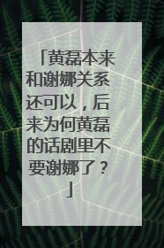 黄磊本来和谢娜关系还可以，后来为何黄磊的话剧里不要谢娜了？