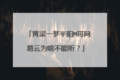 黄粱一梦半阳M哥网易云为啥不能听?