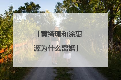 黄绮珊和涂惠源为什么离婚