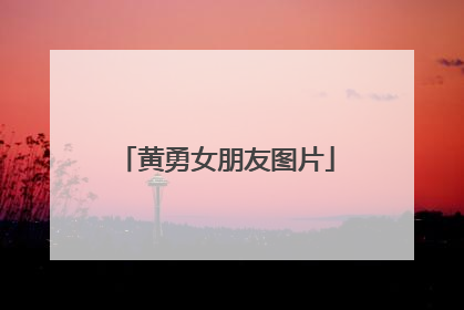 黄勇女朋友图片