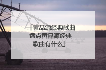 黄品源经典歌曲 盘点黄品源经典歌曲有什么