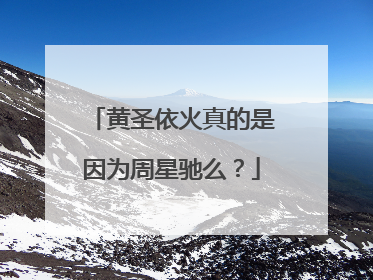 黄圣依火真的是因为周星驰么？