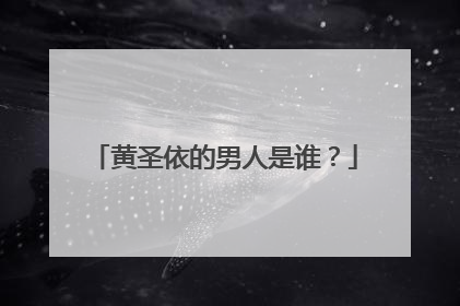 黄圣依的男人是谁?