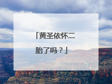 黄圣依怀二胎了吗？