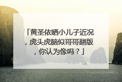 黄圣依晒小儿子近况,虎头虎脑似哥哥翻版,你认为像吗?