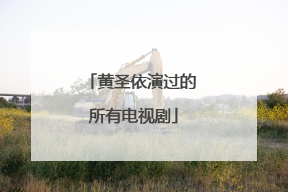 黄圣依演过的所有电视剧