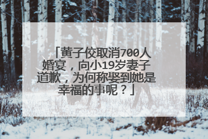 黄子佼取消700人婚宴，向小19岁妻子道歉，为何称娶到她是幸福的事呢？