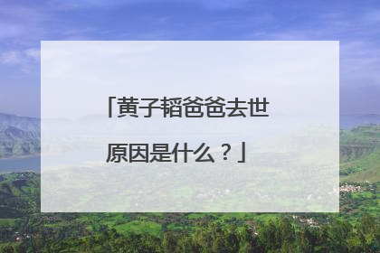 黄子韬爸爸去世原因是什么？