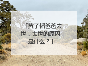 黄子韬爸爸去世，去世的原因是什么？