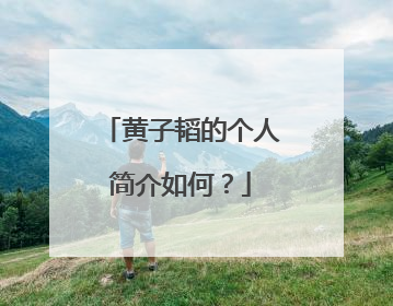 黄子韬的个人简介如何?