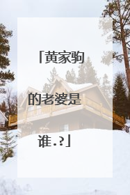 黄家驹的老婆是谁.?