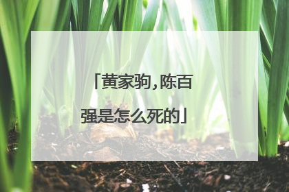黄家驹,陈百强是怎么死的