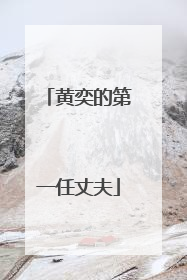 黄奕的第一任丈夫