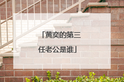 黄奕的第三任老公是谁