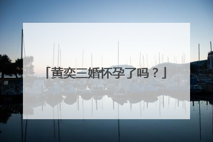 黄奕三婚怀孕了吗?