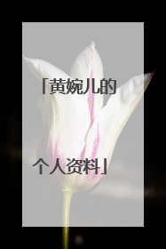 黄婉儿的个人资料