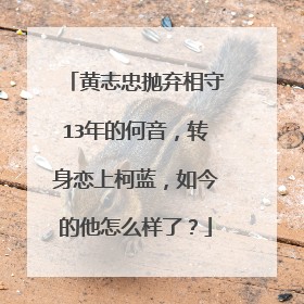 黄志忠抛弃相守13年的何音,转身恋上柯蓝,如今的他怎么样了?