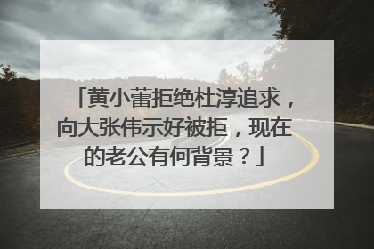 黄小蕾拒绝杜淳追求，向大张伟示好被拒，现在的老公有何背景？