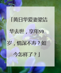 黄日华爱妻梁洁华去世,享年59岁,情深不寿?如今怎样了?