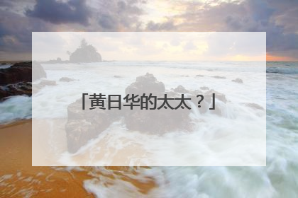 黄日华的太太？