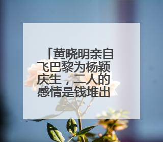 黄晓明亲自飞巴黎为杨颖庆生,二人的感情是钱堆出来的吗?