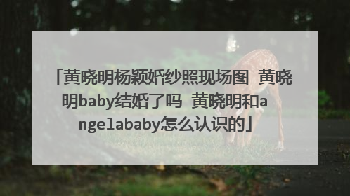 黄晓明杨颖婚纱照现场图 黄晓明baby结婚了吗 黄晓明和angelababy怎么认识的