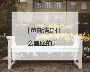 黄毅清是什么星座的