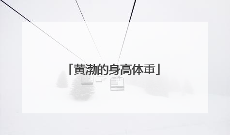 黄渤的身高体重