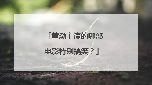 黄渤主演的哪部电影特别搞笑?